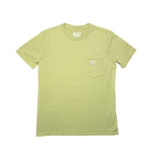 Carhartt Women's Iconic WK87 Pocket T-shirt In Leaf Green Small